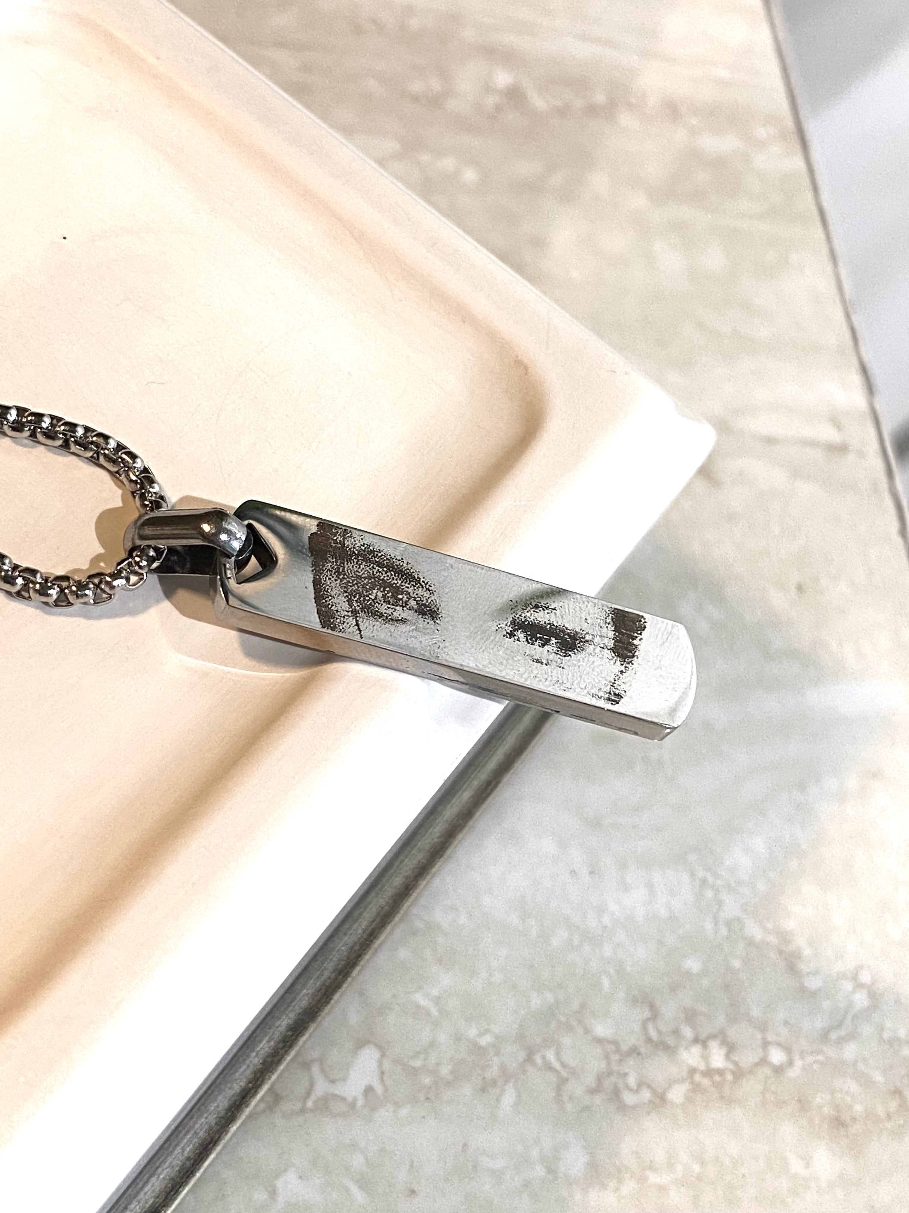 Personalized Engraved Eyes Necklace - Custom Engraved Jewellery Gifts