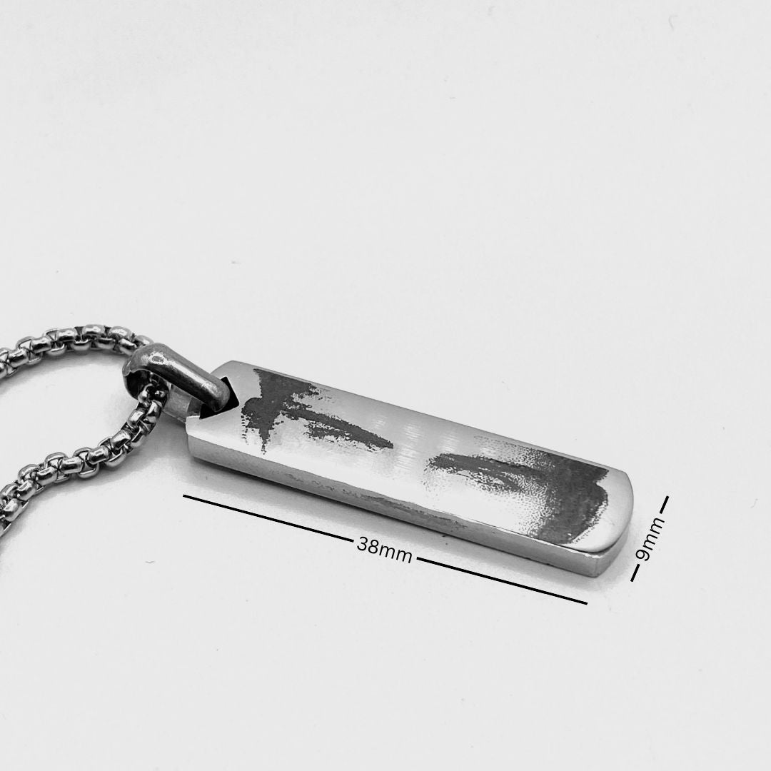 Personalized Engraved Eyes Necklace - Custom Engraved Jewellery Gifts